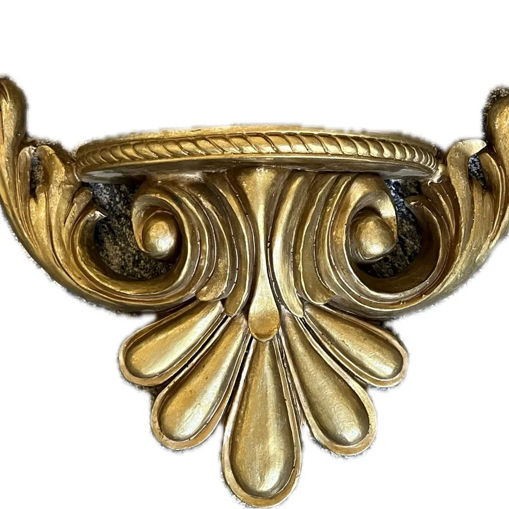Vintage Gold Wall Shelf